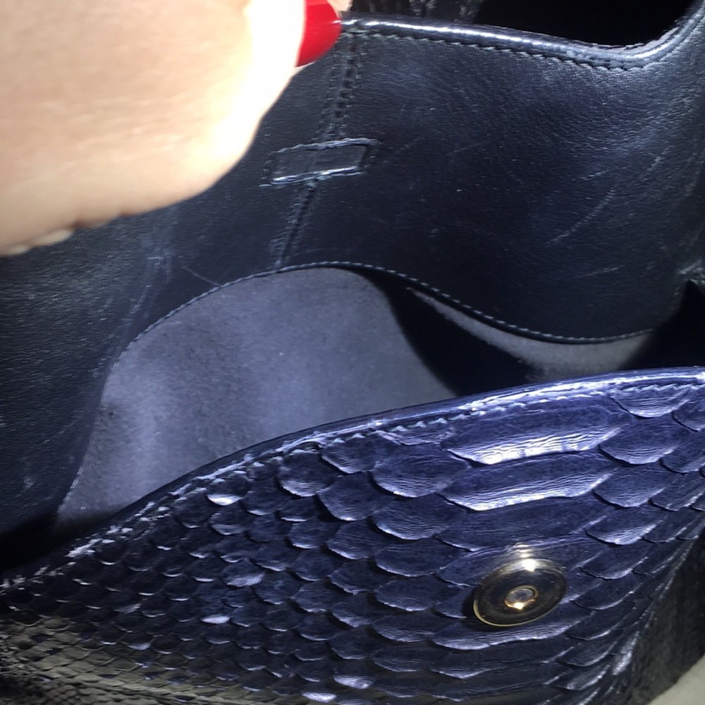 Salvatore Ferragamo leather/python rare bag - Picture 6 of 6